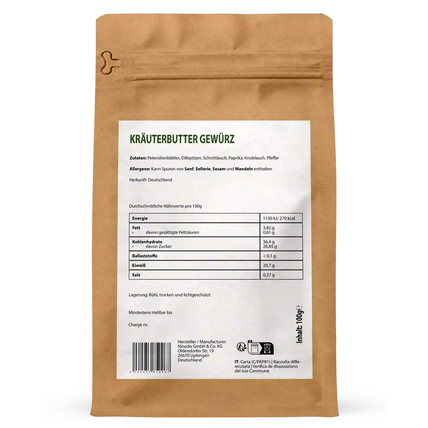 Kräuterbutter Gewürz 100g