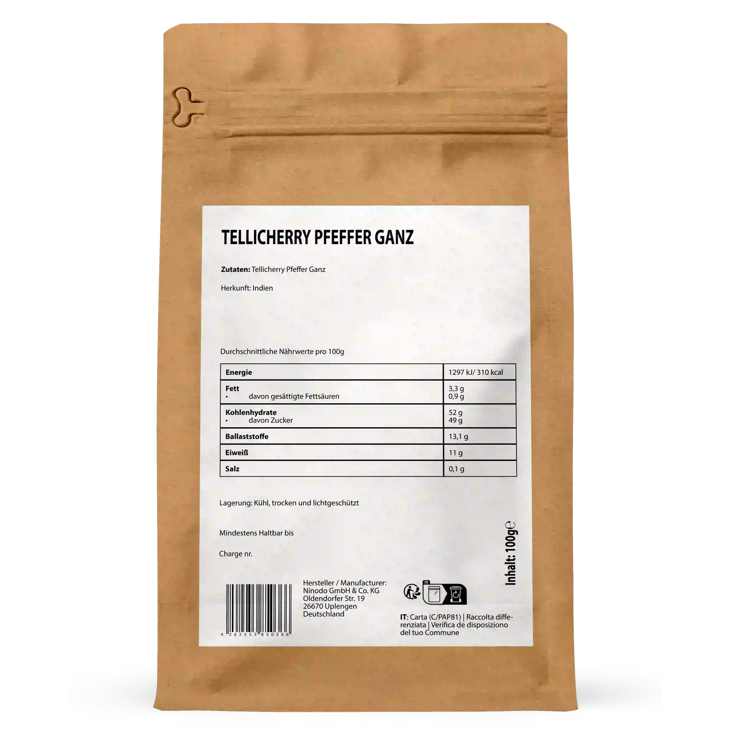 Tellicherry Pfeffer Ganz