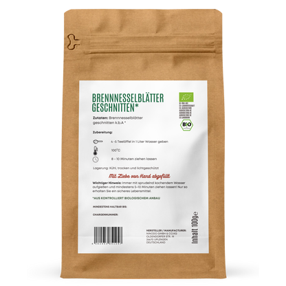 Bio Brennnesselblätter geschnitten