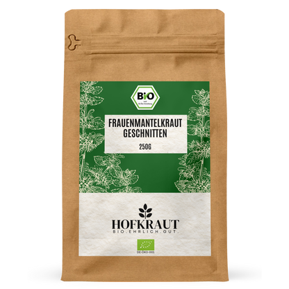 Hofkraut Bio Frauenmantelkraut geschnitten 250g in wiederverschließbarem Kraftbeutel