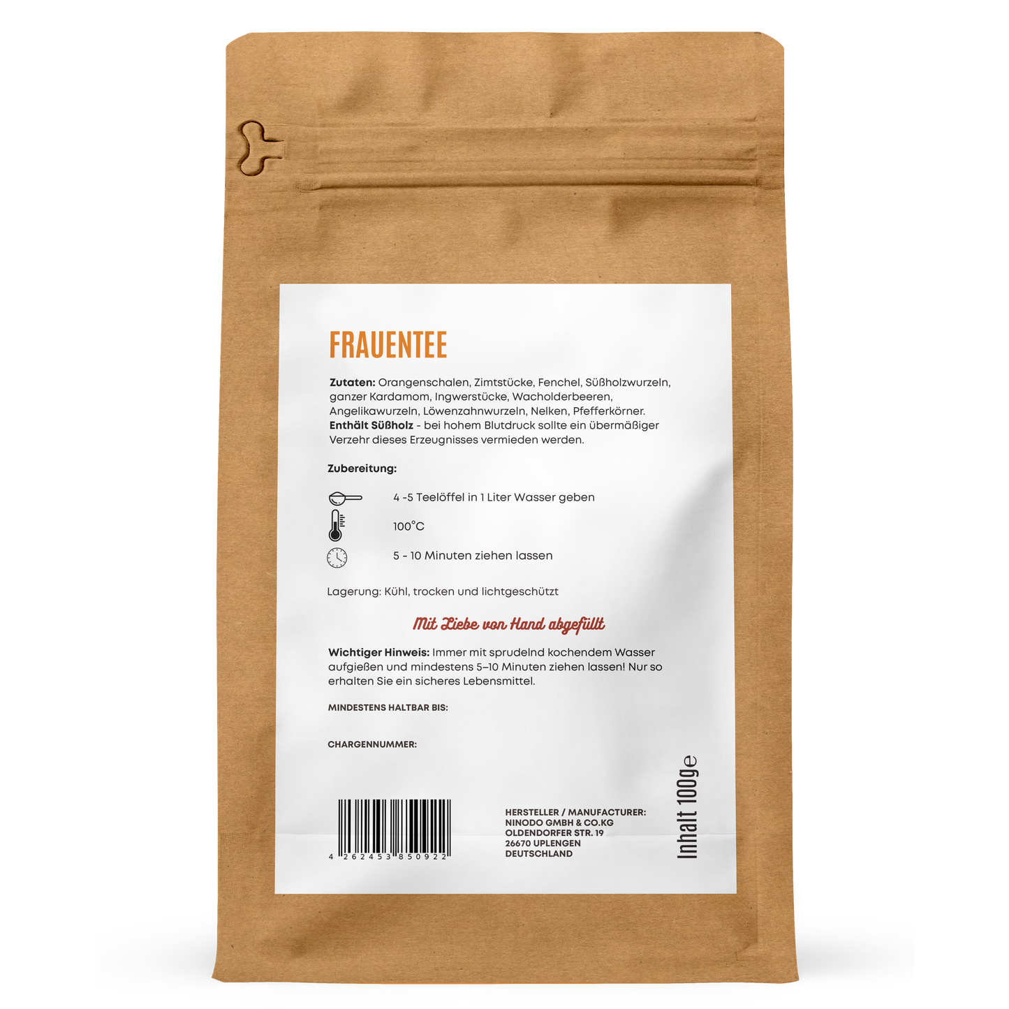 Frauentee - Harmonisierende Kräuterteemischung