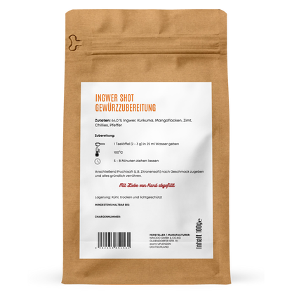 Ingwer Shot Gewürzzubereitung