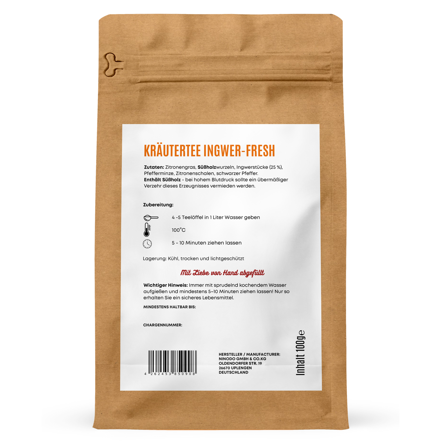 Kräutertee Ingwer-Fresh