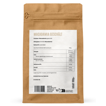 Macadamia geschält