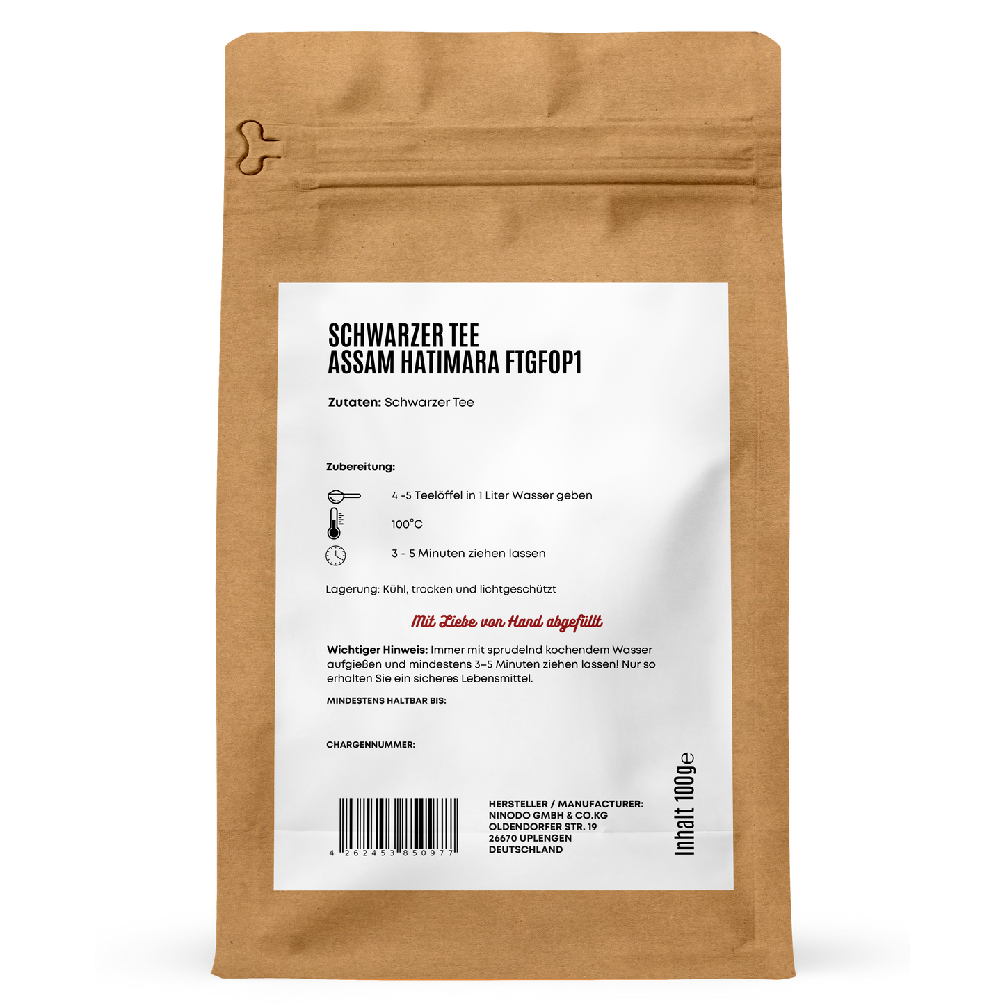 Schwarzer Tee Assam Hatimara FTGFOP1